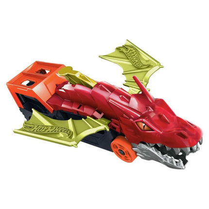 Hot Wheels Νταλίκα Δράκος με Εκτοξευτή & Αυτοκινητάκι GTK42 3+ Ετών