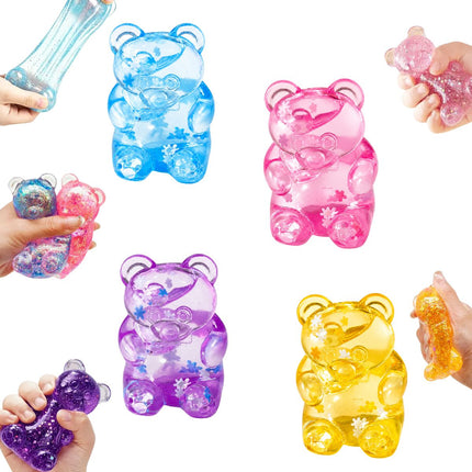 Gummy Bear Squish Μαλακό Παιχνίδι Αντιστρές Αρκουδάκι με Φως 1 Τεμάχιο 3+ Ετών σε Διάφορα Χρώματα