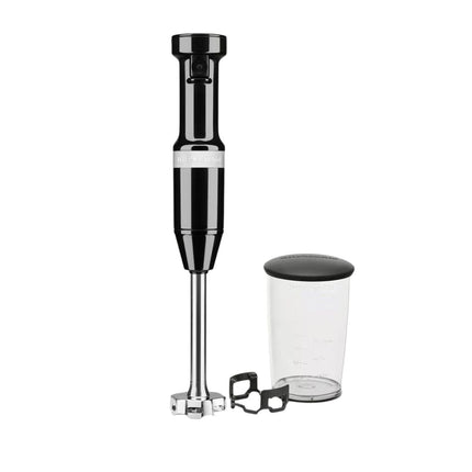 KitchenAid Classic Ραβδομπλέντερ 180W με Μεταβλητή Ταχύτητα, Προστατευτικό Σκευών και Κανάτα Ανάμειξης 700ml 5KHBV53BOB Onyx Black