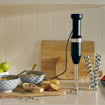 KitchenAid Classic Ραβδομπλέντερ 180W με Μεταβλητή Ταχύτητα, Προστατευτικό Σκευών και Κανάτα Ανάμειξης 700ml 5KHBV53BOB Onyx Black