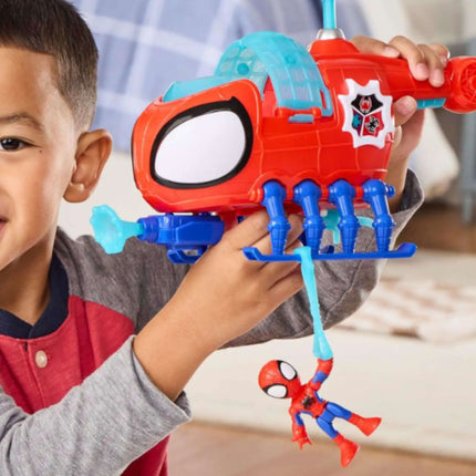 Hasbro Marvel Spidey and His Amazing Friends Ελικόπτερο με Φιγούρα Spiderman και Αξεσουάρ G1969 3+ Ετών
