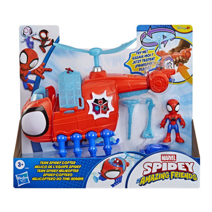 Hasbro Marvel Spidey and His Amazing Friends Ελικόπτερο με Φιγούρα Spiderman και Αξεσουάρ G1969 3+ Ετών