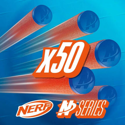 Hasbro Nerf N-Series N1 Refill 50 Βελάκια Αφρού για Ακρίβεια, Ταχύτητα και Απόσταση F8639 8+ Ετών