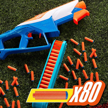 Hasbro Nerf N-Series Infinite Εκτοξευτής με Περιστρεφόμενη Ταινία και 80 Βελάκια N1 F8631 8+ Ετών