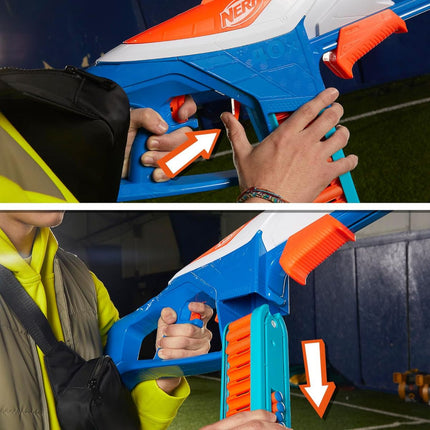 Hasbro Nerf N-Series Infinite Εκτοξευτής με Περιστρεφόμενη Ταινία και 80 Βελάκια N1 F8631 8+ Ετών