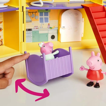 Hasbro Playset Peppa Pig Το Μεγάλο Οικογενειακό Σπίτι της Πέππα με 7 Δωμάτια, 3 Φιγούρες και Αξεσουάρ 3+ Ετών