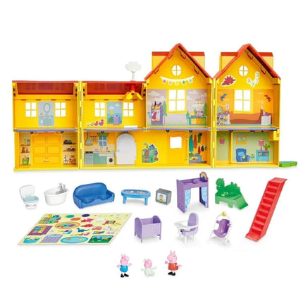 Hasbro Playset Peppa Pig Το Μεγάλο Οικογενειακό Σπίτι της Πέππα με 7 Δωμάτια, 3 Φιγούρες και Αξεσουάρ 3+ Ετών