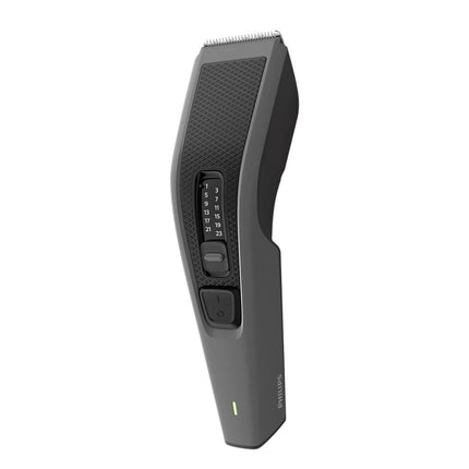 PHILIPS  Series 3000 Επαναφορτιζόμενη Κουρευτική Μηχανή Μαλλιών & Γενιών με 13 Ρυθμίσεις Μήκους 0.5-23mm, Τεχνολογία DuraPower, Trim-n-Flow, DuraPower & έως 45 Λεπτά Χρόνο Λειτουργίας HC3525/15