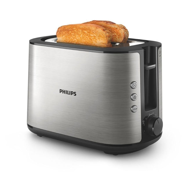 PHILIPS Viva Collection Φρυγανιέρα 950W Μεταλλική με Ευρύχωρες Υποδοχές & 8 Ρυθμίσεις για Απόλυτα Προσωποποιημένο Φρυγάνισμα HD2650/90