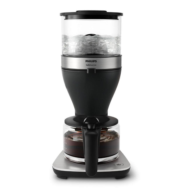 PHILIPS Café Gourmet Καφετιέρα Φίλτρου 1800W με Χωρητικότητα 1.25L, Boil & Brew, Aroma Twister & Αυτόματη Απενεργοποίηση Μαύρο HD5416/60