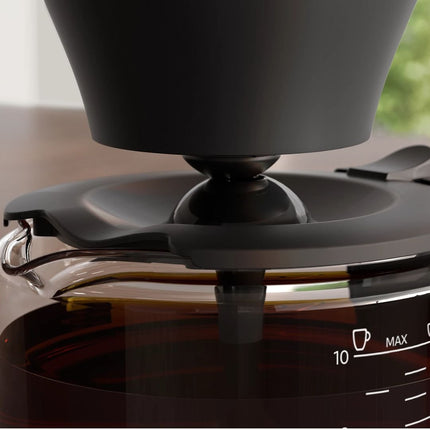 PHILIPS Café Gourmet Καφετιέρα Φίλτρου 1800W με Χωρητικότητα 1.25L, Boil & Brew, Aroma Twister & Αυτόματη Απενεργοποίηση Μαύρο HD5416/60