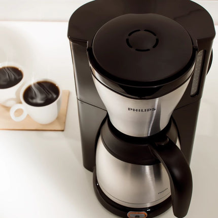 PHILIPS Café Gaia Καφετιέρα Φίλτρου 1000W με Χωρητικότητα 1.3L, Κανάτα-Θερμός & Αυτόματη Διακοπή Inox HD7546/20