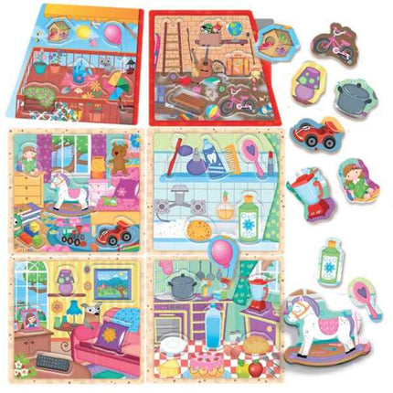 Headu Το Μικρό Μου Σπιτάκι Μοντεσσόρι, Εκπαιδευτικό Παιχνίδι με Σχήματα & Φωσφορίζουσα Λειτουργία (2-5 ετών)