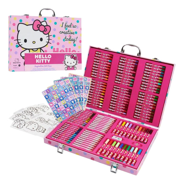 Hello Kitty Σετ Ζωγραφικής με Θήκη Μεταφοράς 130+ Τεμαχίων 3+ Ετών