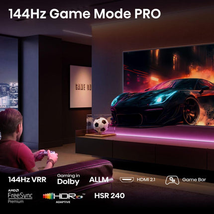 Hisense Τηλεόραση 100” Smart QLED 4K με Dolby Vision IQ, Dolby Atmos & Game Mode PRO 100E7Q
