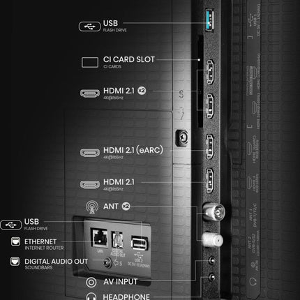 Hisense Τηλεόραση 100” Smart QLED Mini LED 4K με Dolby Vision IQ, Dolby Atmos & Game Mode Ultra 100U7Q