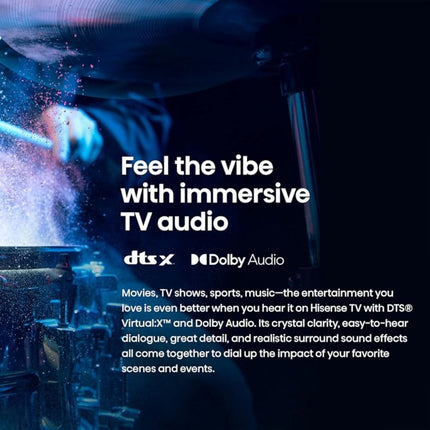 Hisense Τηλεόραση 32” Smart LED HD με Dolby Audio, DTS Virtual:X & Share to TV 32A4Q