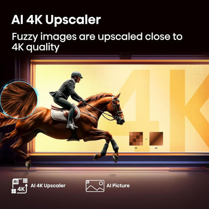 Hisense Τηλεόραση 43” Smart QLED 4K με Dolby Vision, Dolby Atmos & AI Smooth Motion 43E7Q