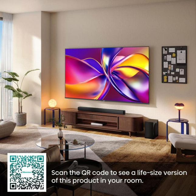 Hisense Τηλεόραση 55” Smart QLED 4K με Dolby Vision, Dolby Atmos & Game Mode Plus 55E7Q