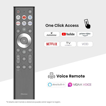 Hisense Τηλεόραση 55” Smart QLED 4K με Dolby Vision, Dolby Atmos & 144Hz Game Mode PRO 55E7Q