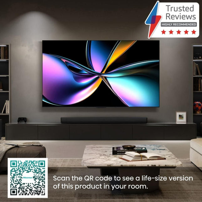 Hisense Τηλεόραση 55” Smart QLED Mini LED 4K με Dolby Vision IQ, Dolby Atmos & Game Mode Ultra 55U7Q PRO