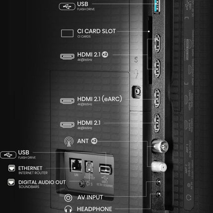 Hisense Τηλεόραση 55” Smart QLED Mini LED 4K με Dolby Vision IQ, Dolby Atmos & Game Mode Ultra 55U7Q PRO