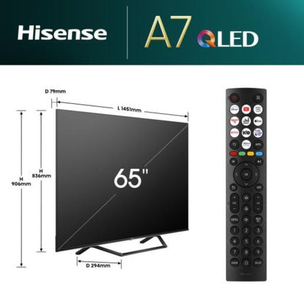 Hisense Τηλεόραση 65A7NQ 65” 4K Smart QLED