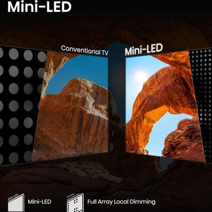 Hisense Τηλεόραση 65” Smart QLED Mini LED 4K με Dolby Vision IQ, Dolby Atmos & 144Hz Game Mode PRO 65U7Q