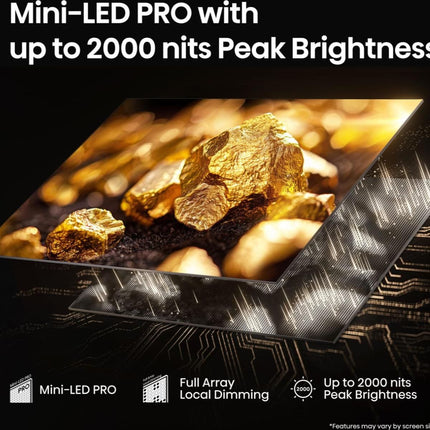 Hisense Τηλεόραση 75” Smart QLED Mini LED 4K με Dolby Vision IQ, Dolby Atmos & Game Mode Ultra 75U7Q