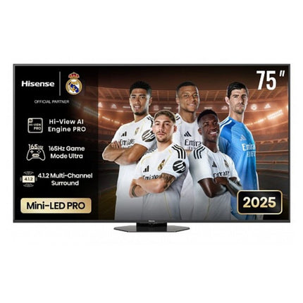 Hisense Τηλεόραση 75” Smart QLED Mini LED 4K με Dolby Vision IQ, Dolby Atmos & Game Mode Ultra 75U8Q