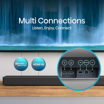 Hisense Soundbar 3.1.2 Καναλιών 360W με Dolby Atmos, Ασύρματο Subwoofer & DTS:X AX3120G