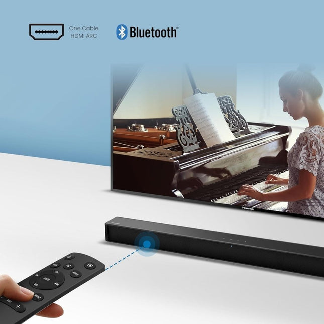 Hisense Ηχοσύστημα Soundbar HS205G 120W 2.0 BT/USB/Οπική σύνδεση