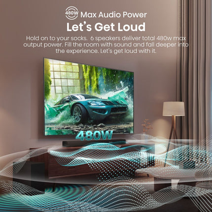 Hisense Soundbar 3.1 Καναλιών με Ασύρματο Subwoofer, Dolby Audio & DTS Virtual:X HS3100