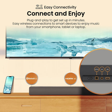 Hisense Soundbar 3.1 Καναλιών με Ασύρματο Subwoofer, Dolby Audio & DTS Virtual:X HS3100