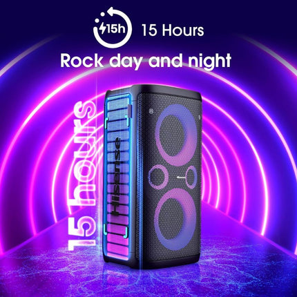 Hisense Party Rocker One Plus Φορητό Ηχείο Karaoke 300W με 2 Ασύρματα Μικρόφωνα και Φωτιστικά Εφέ
