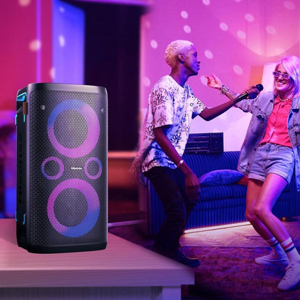Hisense Party Rocker One Plus Φορητό Ηχείο Karaoke 300W με 2 Ασύρματα Μικρόφωνα και Φωτιστικά Εφέ