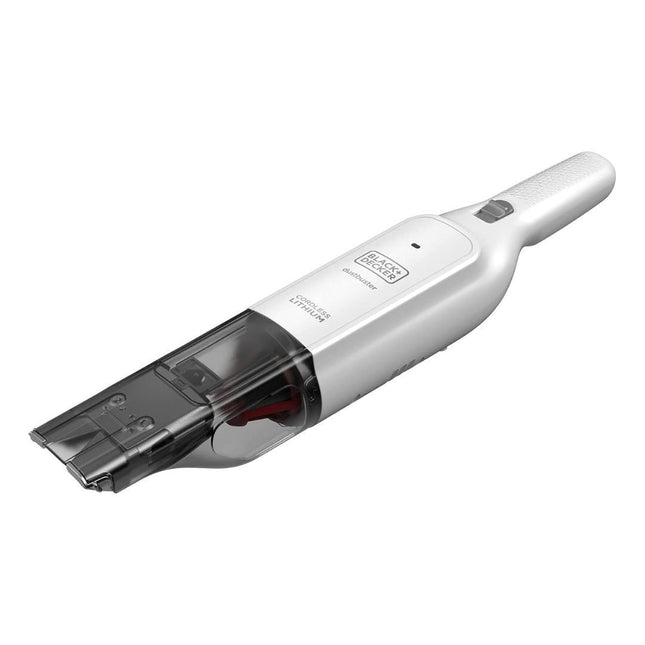 Black & Decker Επαναφορτιζόμενο Σκουπάκι Χειρός 12V με Χωρητικότητα Κάδου 385 ml, Ισχυρή Αναρρόφηση, Αναδιπλούμενα & Ενσωματωμένα Εργαλεία HLVC315B11-QW