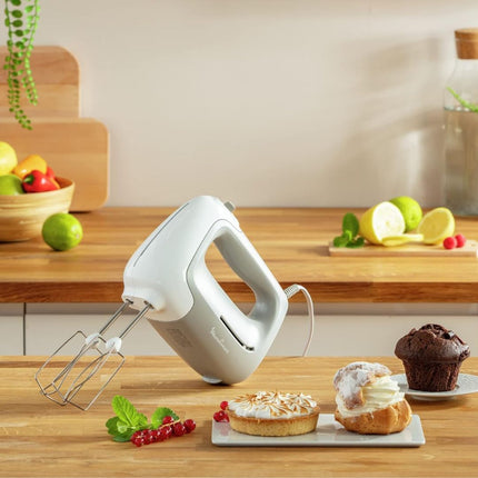 MOULINEX  Prep’Mix Ισχυρό Χειροκίνητο Μίξερ 450W με 5 Ταχύτητες & Turbo για Ελαφριές και Πυκνές Ζύμες HM450B10