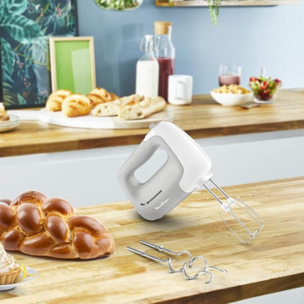 MOULINEX  Prep’Mix Ισχυρό Χειροκίνητο Μίξερ 450W με 5 Ταχύτητες & Turbo για Ελαφριές και Πυκνές Ζύμες HM450B10