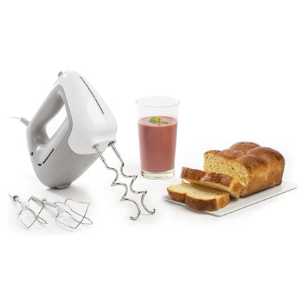 MOULINEX  Prep’Mix Ισχυρό Χειροκίνητο Μίξερ 450W με 5 Ταχύτητες & Turbo για Ελαφριές και Πυκνές Ζύμες HM450B10