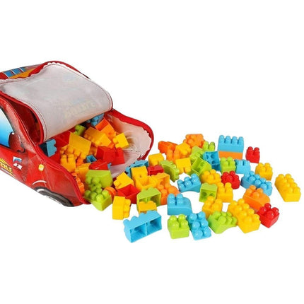 Σετ Puzzle Blocks Εκπαιδευτικό με Σακίδιο Αυτοκινητάκι για Δημιουργικά Μυαλά