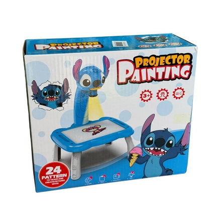 Stitch Προτζέκτορας Ζωγραφικής Εκπαιδευτικό Παιχνίδι για Παιδιά με Χρώματα & Φως