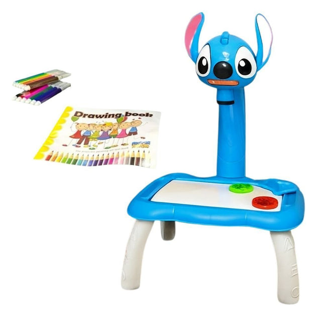 Stitch Προτζέκτορας Ζωγραφικής Εκπαιδευτικό Παιχνίδι για Παιδιά με Χρώματα & Φως