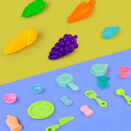 Σετ Παιδικός Ρεαλιστικός Νεροχύτης με Ηλεκτρική Βρύση 180°, Κυκλοφορία Νερού & 18 Αξεσουάρ για Δημιουργικό Παιχνίδι