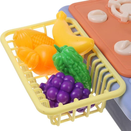 Σετ Παιδικός Ρεαλιστικός Νεροχύτης με Ηλεκτρική Βρύση 180°, Κυκλοφορία Νερού & 18 Αξεσουάρ για Δημιουργικό Παιχνίδι