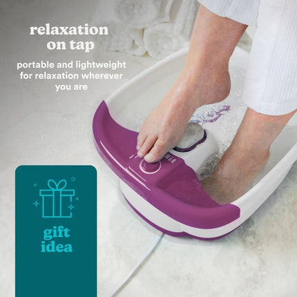 Homedics Bubble Mate Foot Spa Συσκευή για Ποδόλουτρο με Μασάζ, Πέτρα Αφαίρεσης Κάλων & Προστατευτικό Αντιεκτόξευσης Νερού FB-55PB