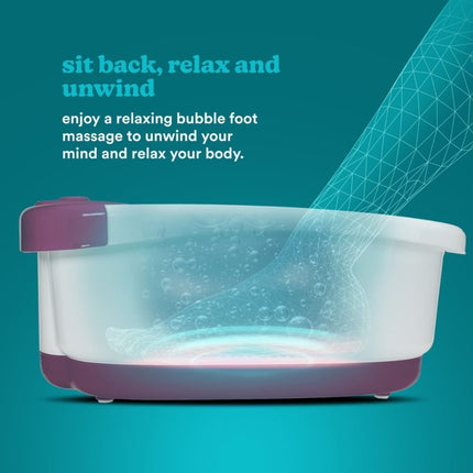 Homedics Bubble Mate Foot Spa Συσκευή για Ποδόλουτρο με Μασάζ, Πέτρα Αφαίρεσης Κάλων & Προστατευτικό Αντιεκτόξευσης Νερού FB-55PB