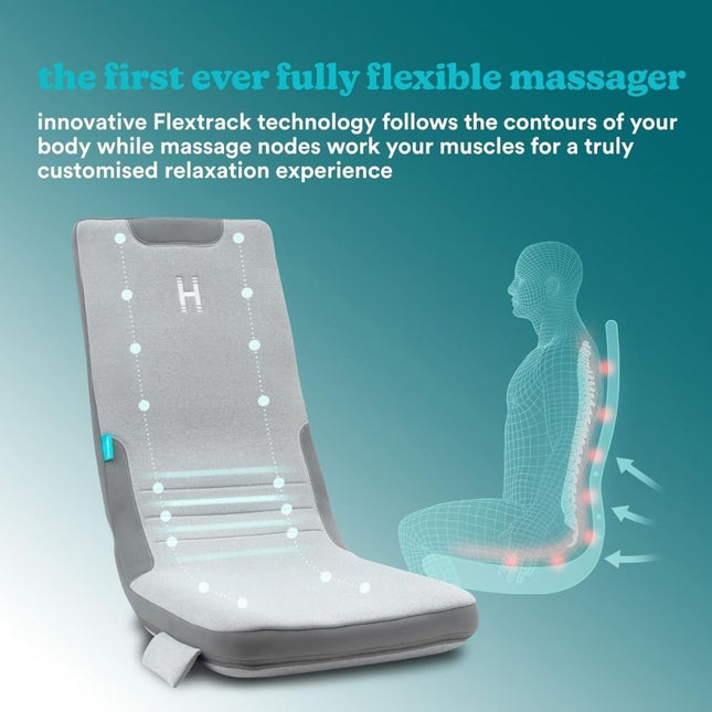 HoMedics Flex Back Cushion – Προσαρμοσμένο Μασάζ Πλάτης & Σώματος με Τεχνολογία Θερμότητας