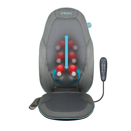 HoMedics Κάθισμα Μασάζ Shiatsu με Ζελέ και Θερμότητα Φυσική Αίσθηση Μασάζ Πλάτης & Αυχένα