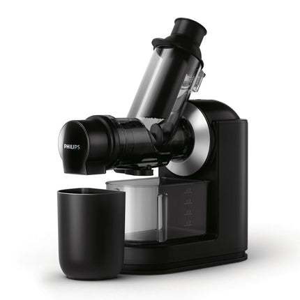 PHILIPS Viva Collection Αποχυμωτής Αργής Σύνθλιψης 150W με XL Σωλήνα Τροφοδοσίας, QuickClean & Λειτουργία Διακοπής Σταξίματος Μαύρο HR1889/70